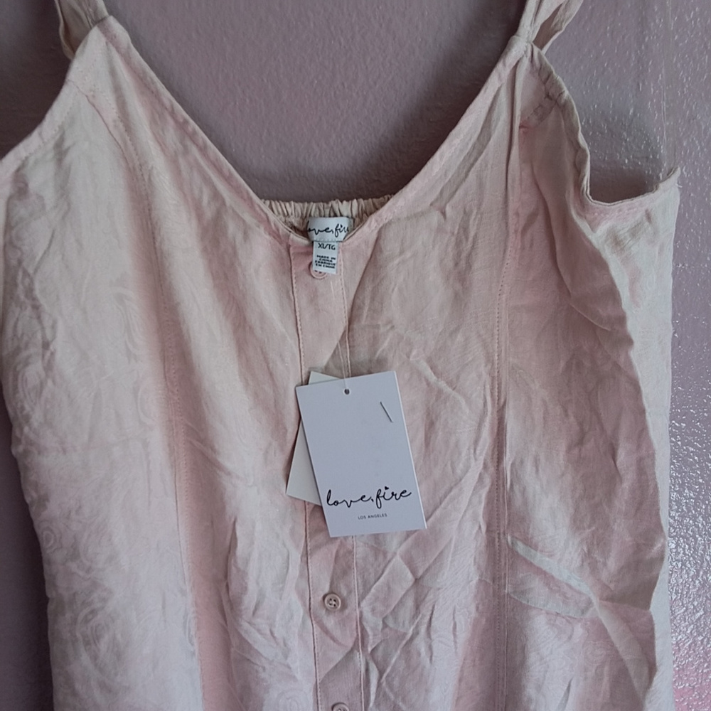Love Fire Womens Dress Pink Size XL Sheath Paisley - Picture 4 of 6